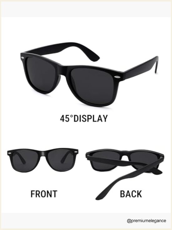 Polarized Square Sunglasses UV Protection Unisex TR90 Frame